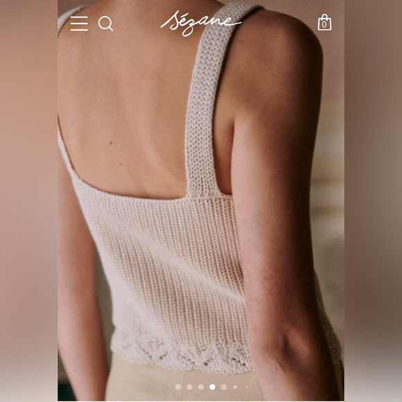 Sézane Saul Jumper Cream Knit Sweater Top in Size S *Like New* - Picture 4 of 11